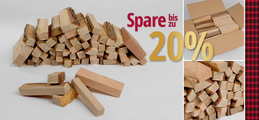 Anzündholz / Brennholz - 20kg im Karton