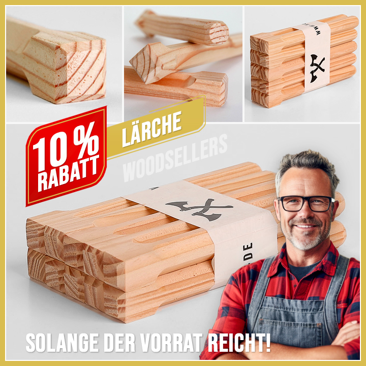 Angebot! 10er-Set Holznägel - Holznägel - Lärche gefast
